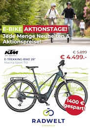 Radwelt Coesfeld Prospekt für Dinslaken mit 1 Seite Radwelt Coesfeld Prospekt für Dinslaken: "JEDE MENGE NEUHEITEN & AKTIONSPREISE!", 1 Seite, 02.05.2025 - 15.05.2025
