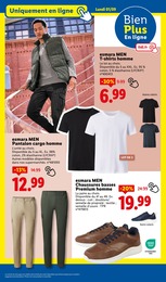 Prix et réduction Chaussures dans le prospectus Lidl en cours Offre Chaussures dans le catalogue Lidl du moment à la page 25