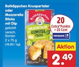 Knuspertaler oder Mozzarella Sticks von Rotkäppchen im aktuellen Netto Marken-Discount Prospekt für 2,49 €