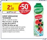 Sirop Grenadine - Teisseire en promo chez Intermarché Super Sirop Grenadine - Teisseire dans le catalogue Intermarché Super