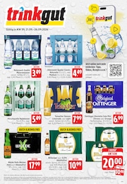 Discounter Prospekt von Trinkgut Hemsbach Trinkgut Prospekt: "Aktuelle Angebote", 6 Seiten, 21.09.2026 - 26.09.2026