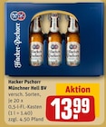 Münchner Hell BV im Angebot bei REWE in Ludwigshafen Münchner Hell BV Angebote von Hacker Pschorr bei REWE Ludwigshafen für 13,99 €
