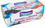 Yaourt à la grecque sur lit de fruits 2 mûres 2 framboises - PÂTURAGES en promo chez Intermarché Gap à 1,49 €