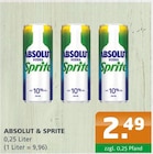 Absolut & Sprite Angebote bei Getränke A-Z Oranienburg für 2,49 €