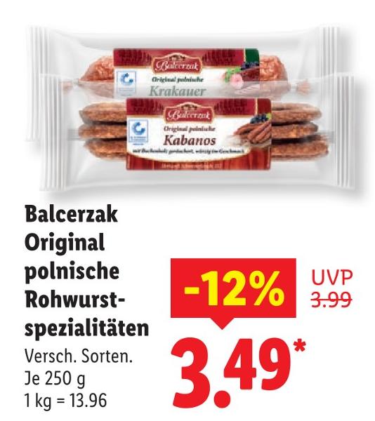 Original polnische Rohwurstspezialitäten