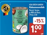 Kokosnussmilch im ALDI SÜD Prospekt Kokosnussmilch von Asia Green Garden im aktuellen ALDI SÜD Prospekt für 1,00 €
