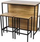 Table bar et ses 2 tabourets COLORADO - Bazarland à Avignon Table bar et ses 2 tabourets COLORADO en promo chez Bazarland Avignon à 79,00 €