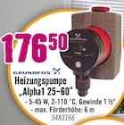 Heizungspumpe Alpha1 25-60 im Hornbach Prospekt Heizungspumpe Alpha1 25-60 von Grundfos im aktuellen Hornbach Prospekt für 176,50 €
