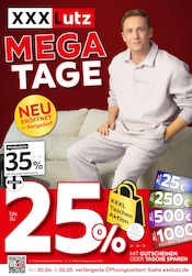 Aktueller XXXLutz Möbelhäuser Möbel & Einrichtung Prospekt in Wustermark und Umgebung, "MEGATAGE" mit 4 Seiten, 27.04.2026 - 03.05.2026
