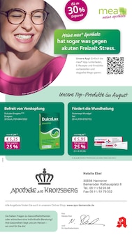 Aktueller mea - meine apotheke Prospekt "Unsere August-Angebote" für Hannover Aktueller mea - meine apotheke Prospekt für Hannover mit Seiten