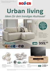 Aktueller ROLLER Möbel & Einrichtung Prospekt in Lambrechtshagen und Umgebung, "URBAN LIVING" mit 10 Seiten, 13.08.2025 - 01.11.2025