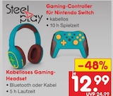 Gaming-Controller für Nintendo Switch oder Kabelloses Gaming- Headset bei Netto Marken-Discount im Werdau Prospekt für 12,99 €