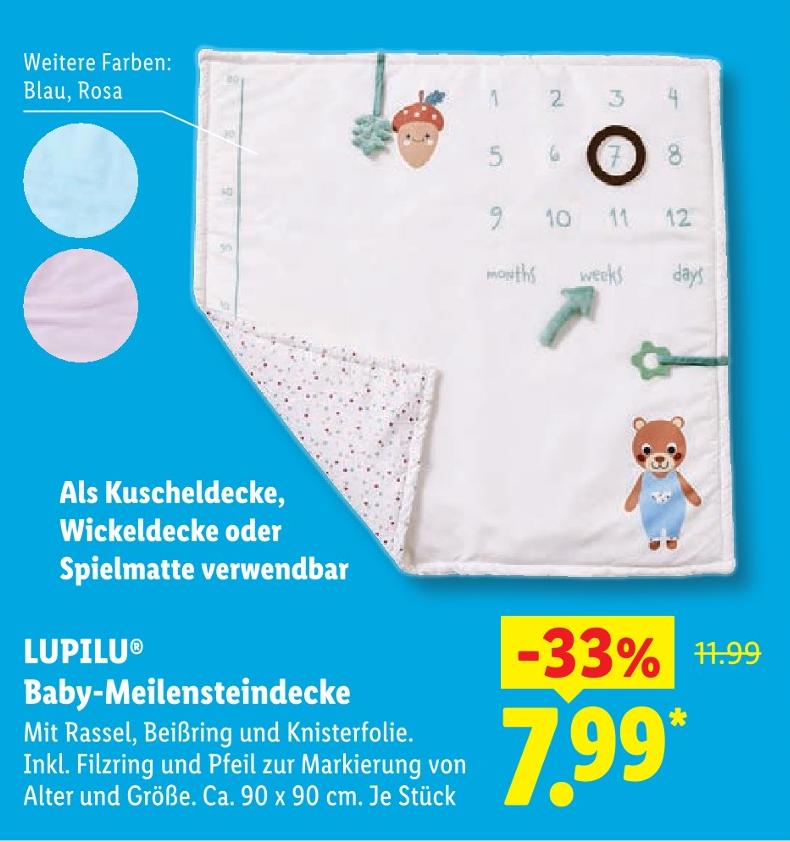 Baby-Meilensteindecke