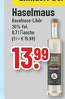 Trinkgut Kaarst - Haselmaus Haselnuss-Likör Angebot im Prospekt Haselmaus Haselnuss-Likör bei Trinkgut im Kaarst Prospekt für 13,99 €