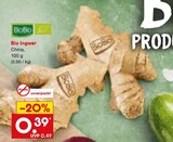 Bio Ingwer im Netto Marken-Discount Prospekt Bio Ingwer von BioBio im aktuellen Netto Marken-Discount Prospekt für 0,39 €