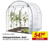 Foliengewächshaus „Rudi“ Angebote bei toom Baumarkt Jena für 54,99 €