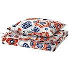 Bettwäsche-Set, 2-teilig weiß bunt/Blumenmuster 140x200/80x80 cm Angebote von KANONVISKA bei IKEA Kerpen für 14,99 €