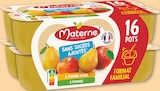 Compotes coupelles sans sucres ajoutés pomme, pomme poire - MATERNE en promo chez Netto Compotes coupelles sans sucres ajoutés pomme, pomme poire - MATERNE dans le catalogue Netto