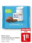 Schokolade Bunte Vielfalt Angebote von Ritter Sport bei EDEKA Schwäbisch Hall für 1,11 €