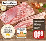 REWE Leonberg - Landbauern Schwein Bauch Angebot im Prospekt Landbauern Schwein Bauch bei REWE im Leonberg Prospekt für 0,99 €