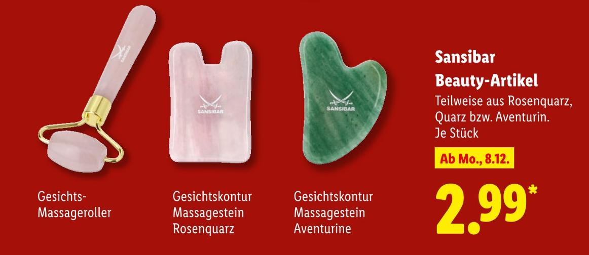 Gesichtskontur Massagestein Rosenquarz