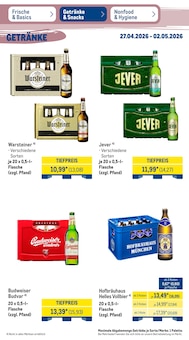 Warsteiner im METRO Prospekt "Wochenangebote" mit 52 Seiten (Krefeld)