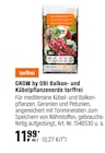 Balkon- und Kübelpflanzenerde torffrei Angebote von GROW by OBI bei OBI Bautzen für 11,99 €