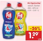 Reinigungsmittel im Netto Marken-Discount Prospekt Spülmittel von Pril im aktuellen Netto Marken-Discount Prospekt für 1,29 €