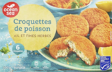 Croquettes de poisson MSC ail fines herbes - OCEAN SEA en promo chez Lidl Pau à 1,20 €