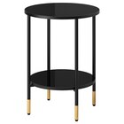 Aktuelles Beistelltisch schwarz/Glas schwarz Angebot bei IKEA in Cottbus ab 49,99 €