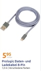 Daten- und Ladekabel 8-Pin im Angebot bei Action in Kaarst Daten- und Ladekabel 8-Pin Angebote von Prologic bei Action Kaarst für 5,95 €