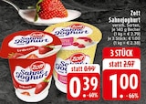 Aktuelles Sahnejoghurt mild Erdbeere Angebot bei EDEKA in Oberhausen ab 0,39 €