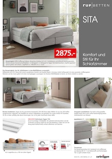 Bett im aktuellen Zurbrüggen Prospekt (Münster) Bett im Zurbrüggen Prospekt "Ruf Betten Spezial" mit 8 Seiten (Münster)
