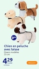 Chien en peluche avec laisse dans le catalogue Action