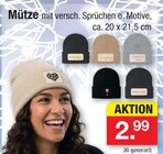 Mütze im Angebot bei Zimmermann in Bremerhaven Mütze Angebote bei Zimmermann Bremerhaven für 2,99 €