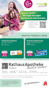Aktueller mea - meine apotheke Prospekt für Trebur und Ungebung,  Seiten zum blättern mea - meine apotheke Prospekt Unsere Oktober-Angebote mit  Seiten in Trebur und Umgebung