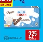 Barres fourrées au lait - Choceur en promo à 2,25 € chez Aldi Barres fourrées au lait - Choceur dans le catalogue Aldi