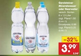 Mineralwasser oder Nearwater Angebote von Gerolsteiner bei Netto Marken-Discount Coburg für 3,99 €