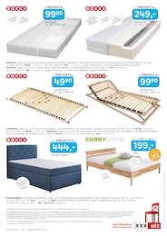 7 Zonen Matratze im XXXLutz Möbelhäuser Prospekt "junges wohnen." auf Seite 20