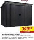 Aktuelles Metallgerätehaus Skylight Angebot bei toom Baumarkt in Hamburg ab 399,99 €