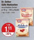 Süße Mahlzeiten von Dr. Oetker im aktuellen V-Markt Prospekt für 1,11 €
