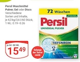 Aktuelle Persil Angebote bei GLOBUS in Jena Aktuelles Waschmittel Pulver Angebot bei GLOBUS in Jena ab 15,49 €