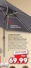 Aktuelles Sonnenschirm mit Solar-LED-Beleuchtung Angebot bei Kaufland in Oldenburg ab 69,99 €