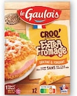 Pane chèvre épinard ou croq extra fromage ou cordon bleu authentique - LE GAULOIS - Super U à Mulhouse Pane chèvre épinard ou croq extra fromage ou cordon bleu authentique - LE GAULOIS en promo chez Super U Mulhouse à 1,25 €