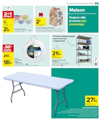 Offre Table Pliante dans le catalogue Carrefour du moment à la page 79