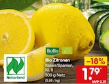 Bio Zitronen im Angebot bei Netto Marken-Discount in Solingen Bio Zitronen Angebote von BioBio bei Netto Marken-Discount Solingen für 1,79 €