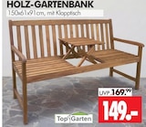 Holz-Gartenbank im Angebot bei Wreesmann in Aurich Holz-Gartenbank Angebote von Top Garten bei Wreesmann Aurich für 149,00 €