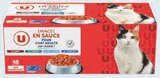 Émincés viandes et poissons pour chat - U en promo chez Super U Émincés viandes et poissons pour chat - U dans le catalogue Super U