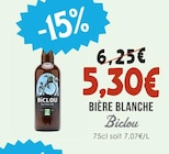 Bière Blanche - BICLOU dans le catalogue Naturalia