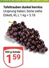 Tafeltrauben dunkel kernlos im Angebot bei GLOBUS in Erlangen Tafeltrauben dunkel kernlos Angebote bei GLOBUS Erlangen für 1,59 €